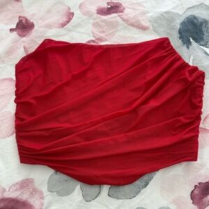 Red/ wine  flattering corset top XL